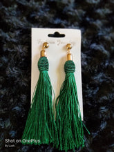 Load image into Gallery viewer, Long Tassel Earrings