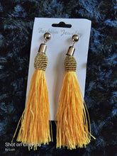 Load image into Gallery viewer, Long Tassel Earrings