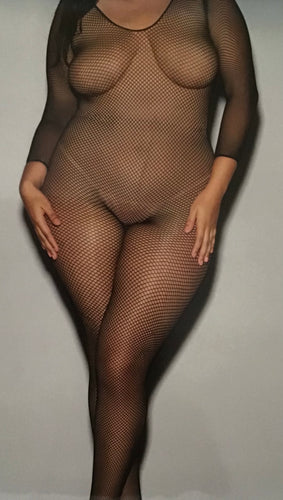 Fishnet Open Crotch Bodystocking